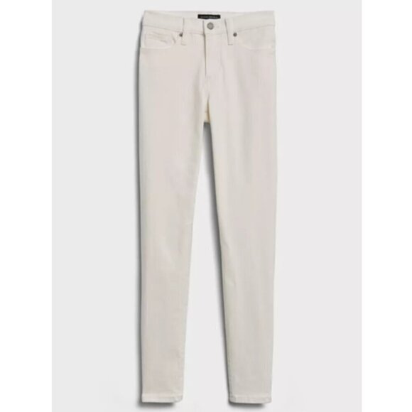 Banana Republic Mid-Rise SCULPT Skinny Jeans White Size 26/2 #605253 RT$100 NEW - Picture 4 of 9